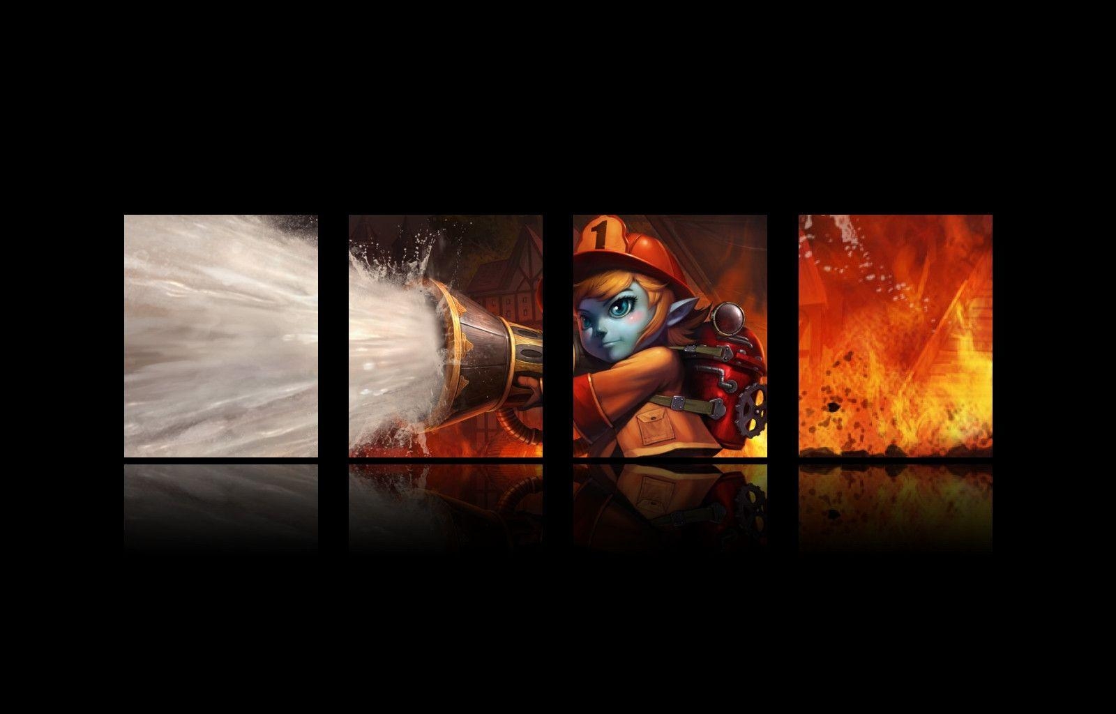 1600x1030 Fire fighter tristana league of legends background wallpaper, Desktop