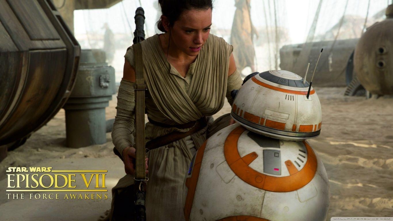 1370x770 Star Wars Episode VIII Rey and BB8 HD desktop wallpaper, Desktop