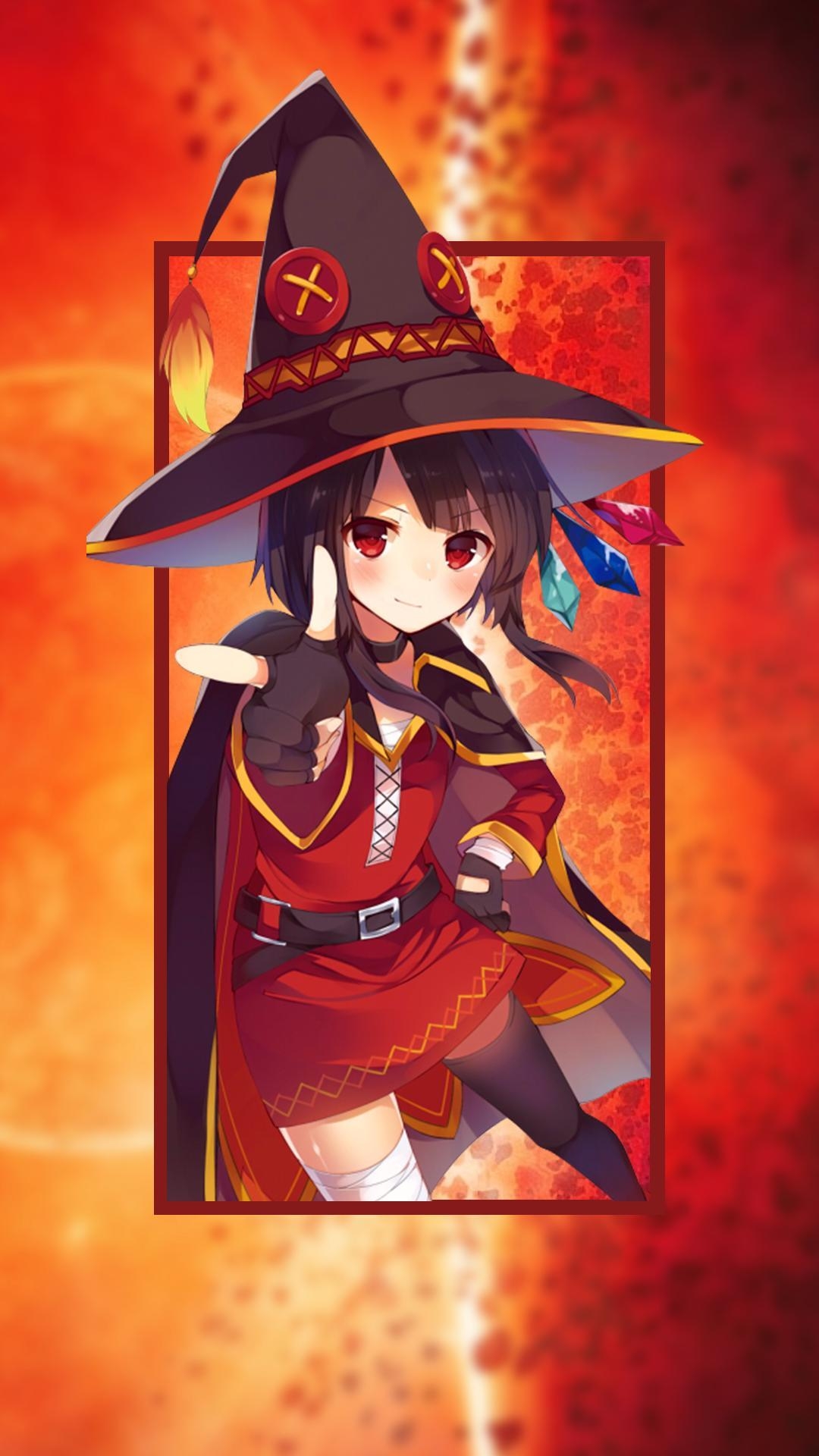 1080x1920 Megumin and Aqua phone wallpaper, Phone