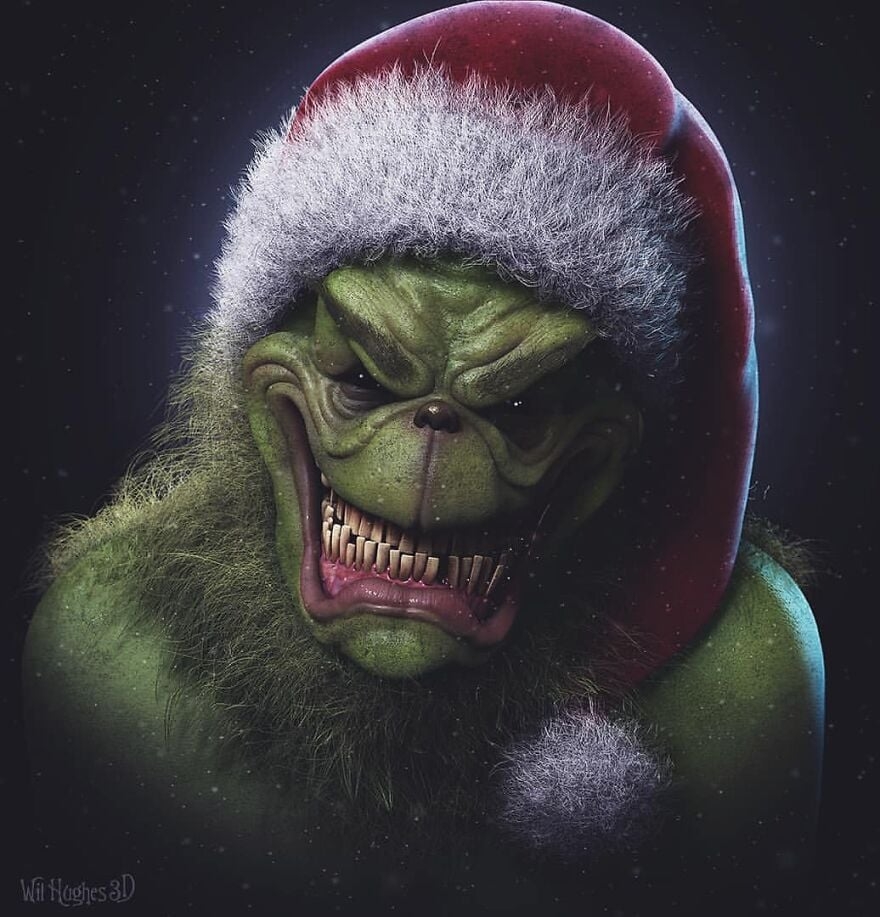 880x920 The Grinch. Scary art, Horror art, Evil cartoon characters, Phone