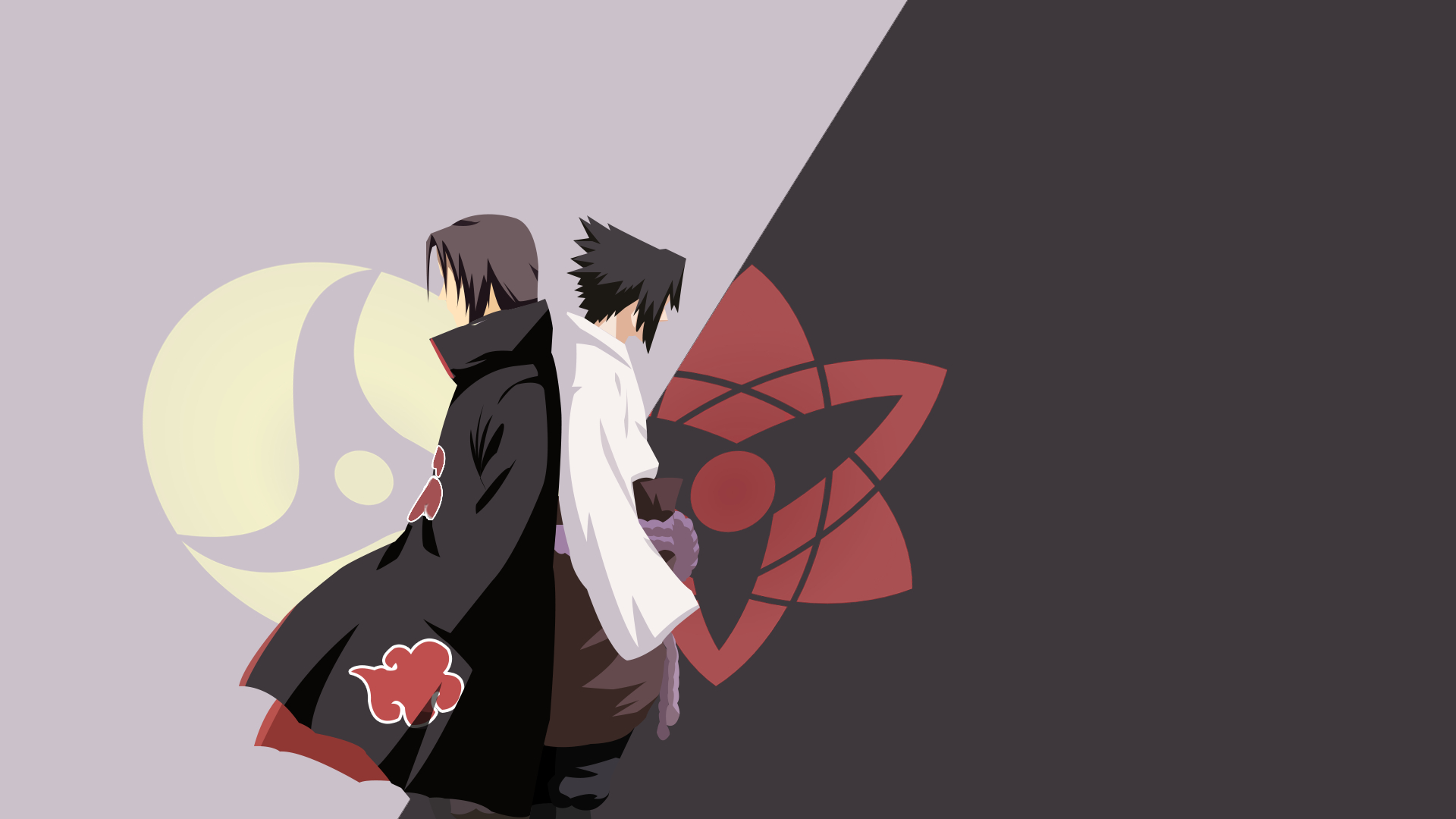 1920x1080 Sasuke And Itachi Minimalist, Desktop