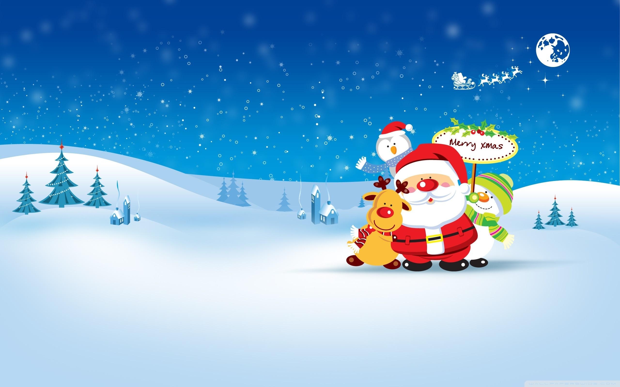 2560x1600 Merry Xmas Ultra HD Desktop Background Wallpaper for: Multi, Desktop