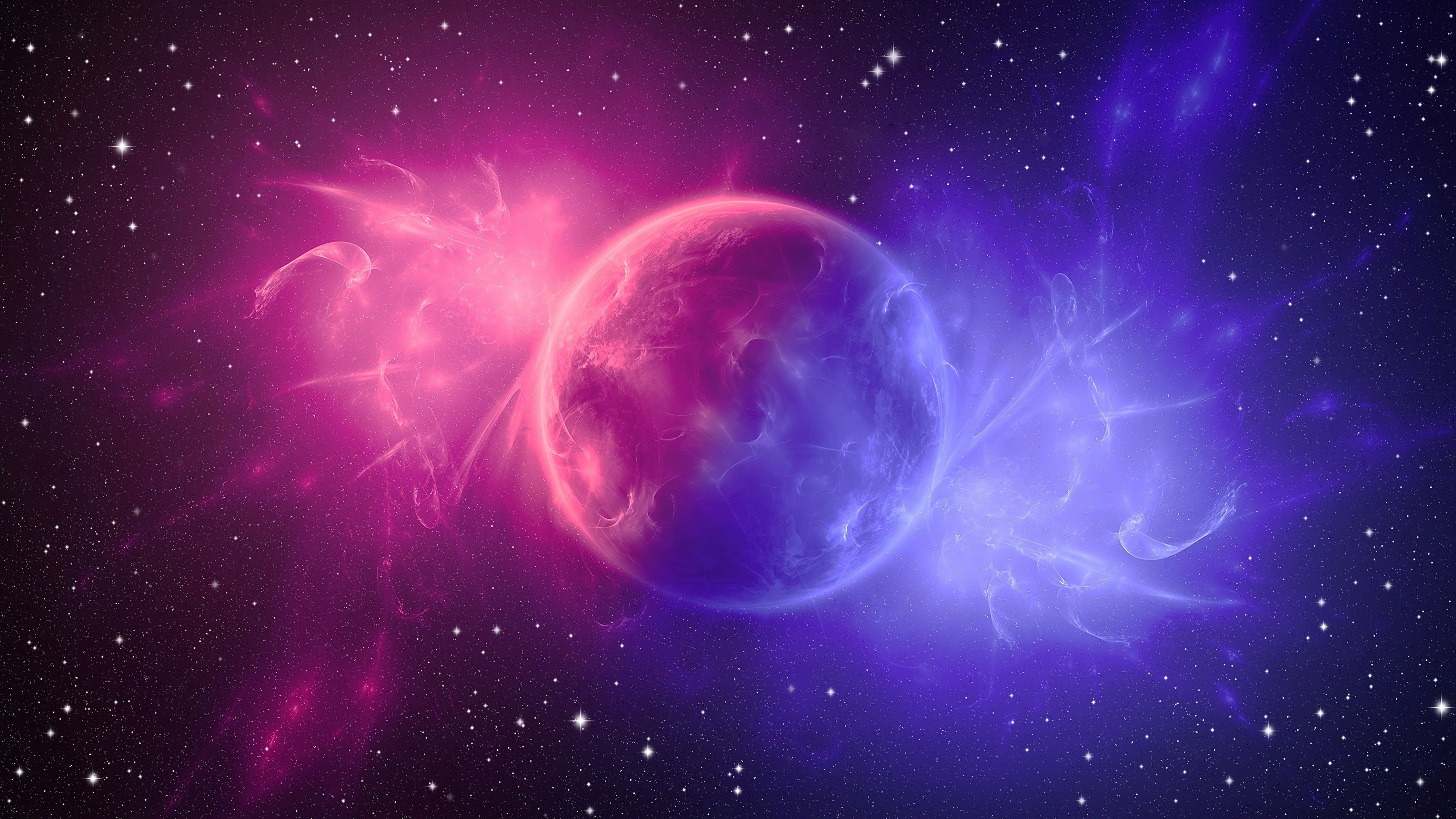 3840x2160 Space Digital Art Pink Planet 4k, HD Digital Universe, 4k Wallpaper, Image, Background, Photo and Picture, Desktop