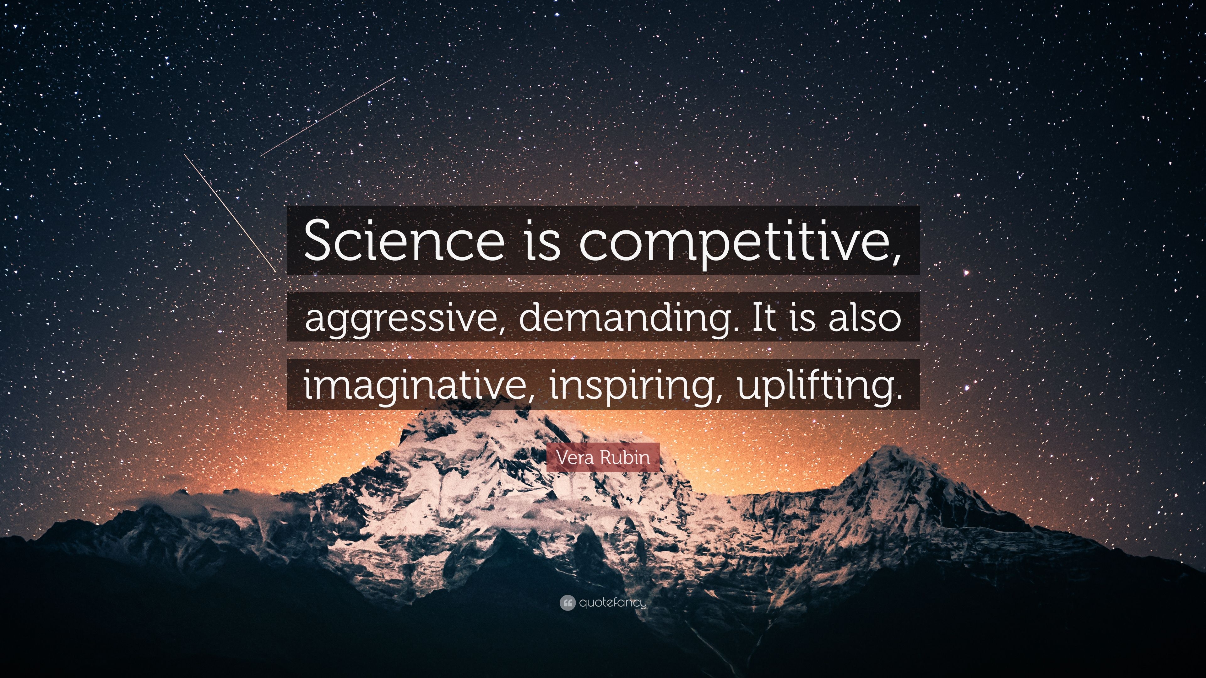 3840x2160 Vera Rubin Quote: “Science is competitive, aggressive, demanding, Desktop