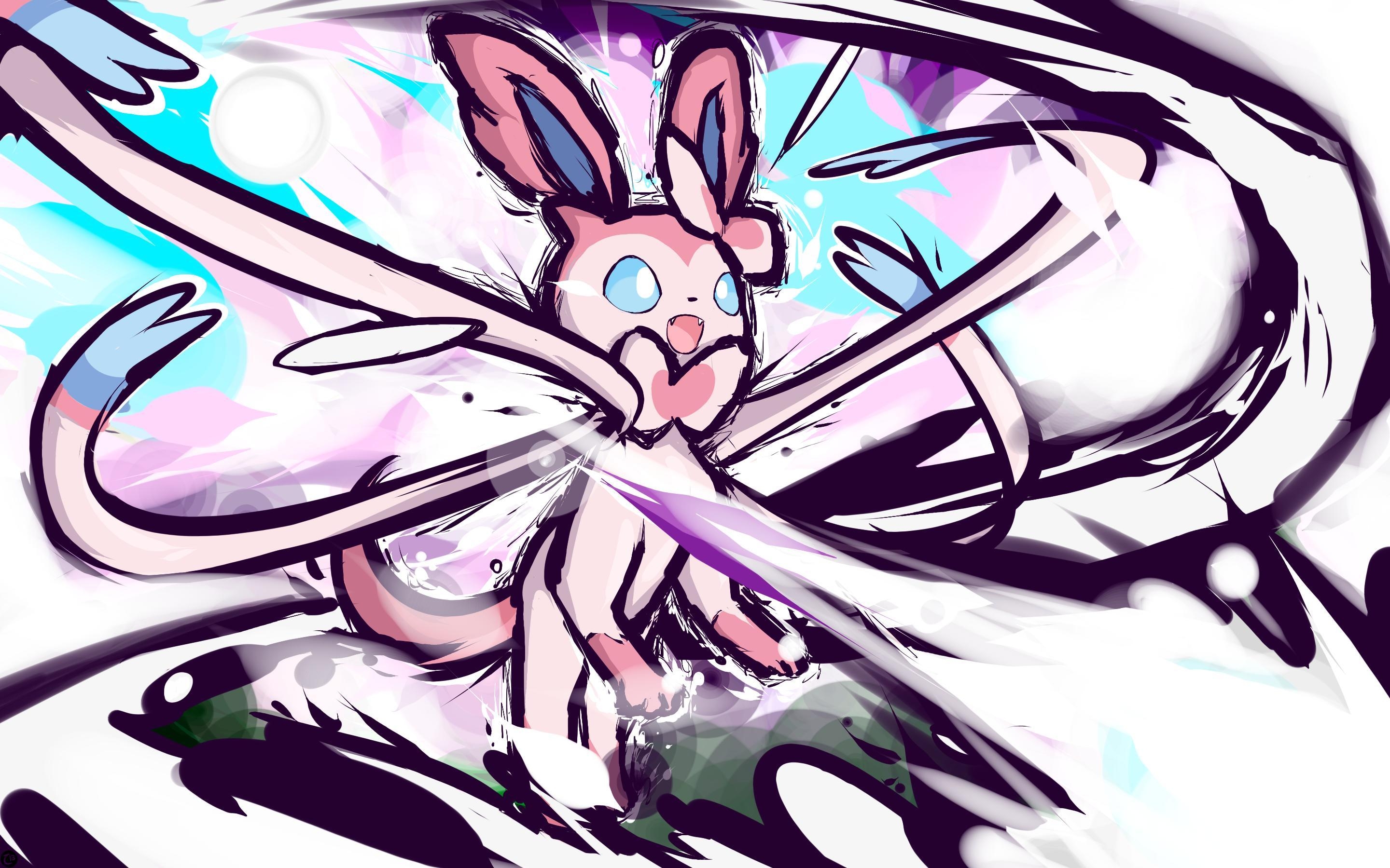 2880x1800 Sylveon is havin' a blast kickin' some ass ;D, Desktop