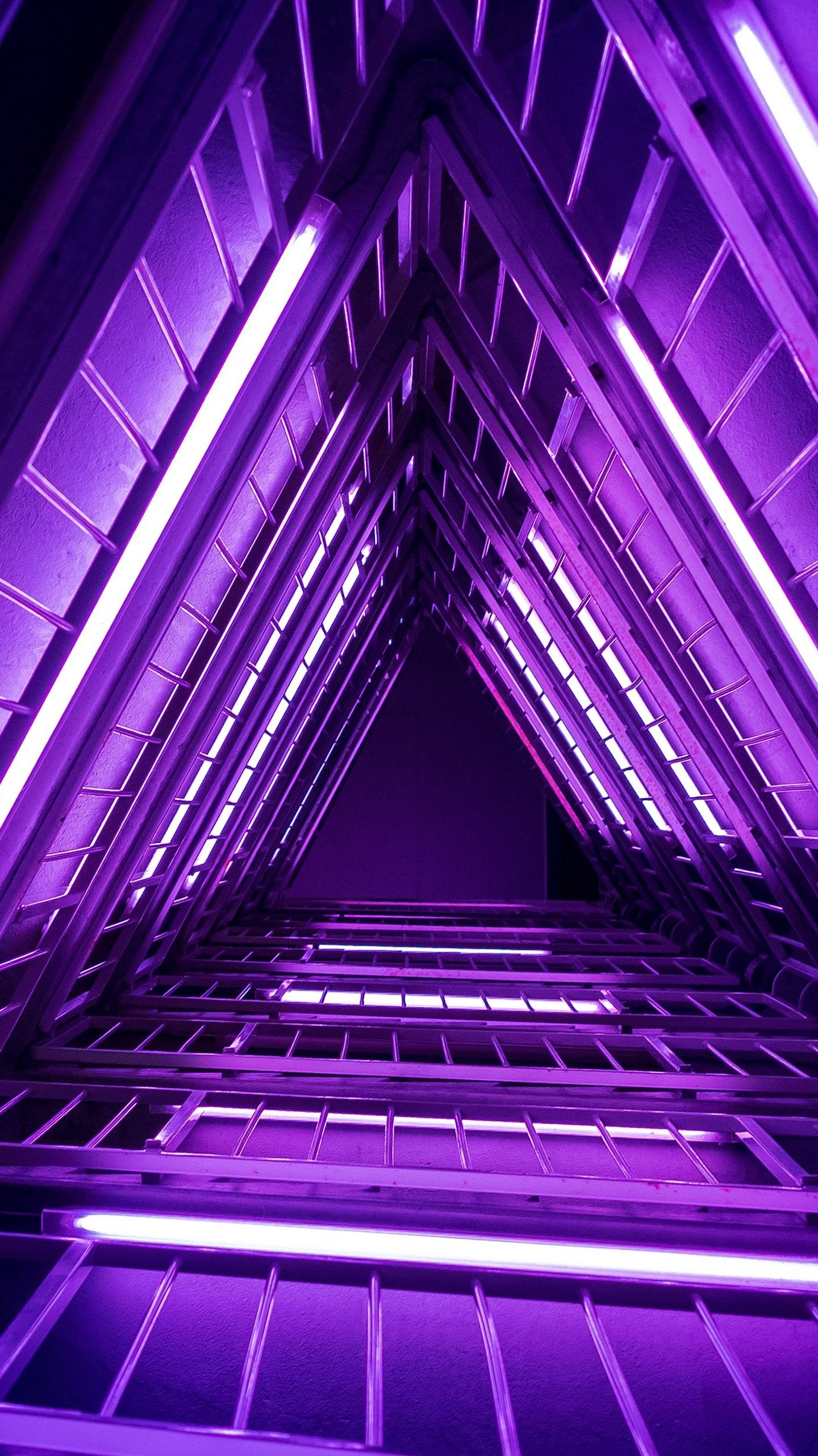 1440x2560 Neon Architecture 4K Wallpaper, Phone