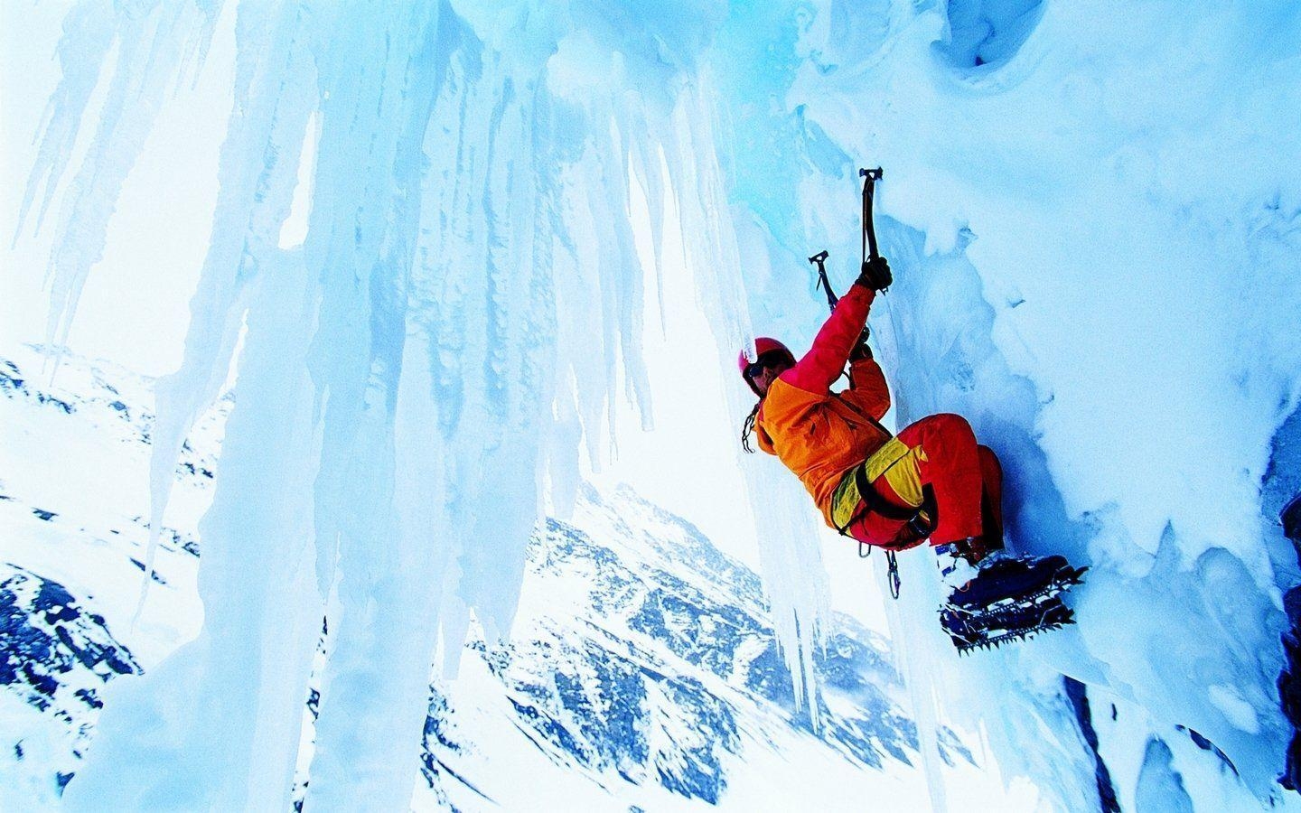 1440x900 Ice Climbing HD Wallpaper, Desktop