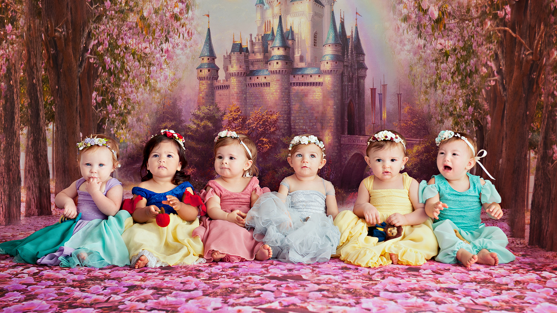 1920x1080 Disney princess newborns are photographed on first birthday, Desktop