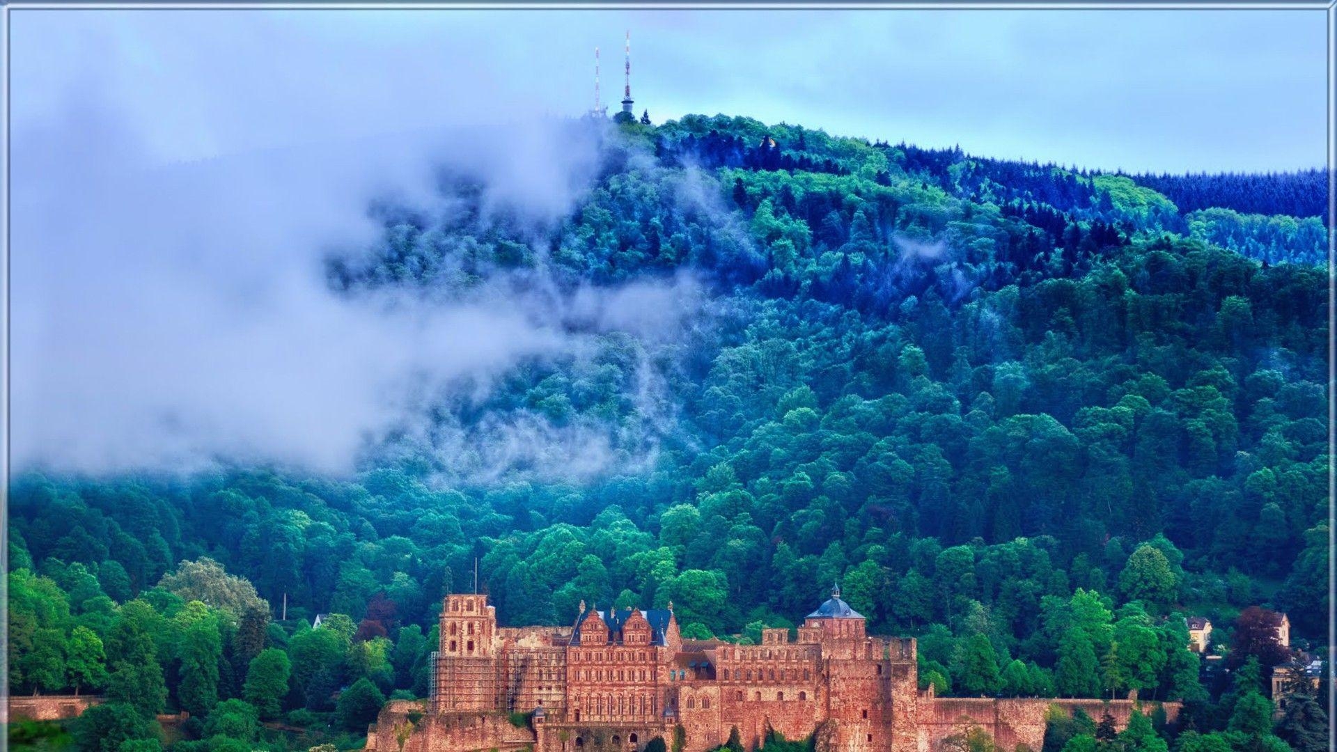 1920x1080 Heidelberg Tag wallpaper: Castle Heidelberg Winter Ancient Schloss, Desktop