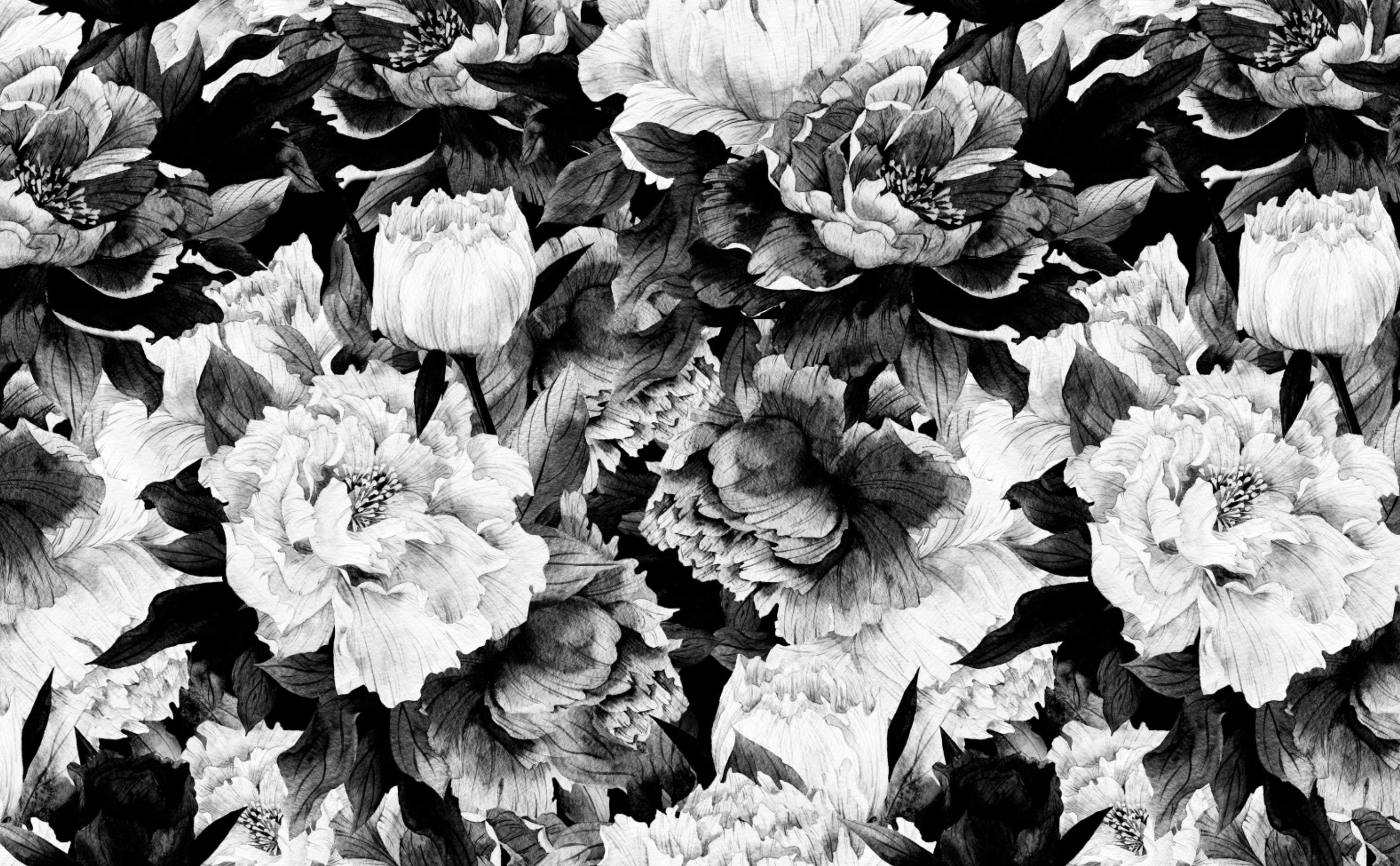 3030x1880 Bold Floral Pattern Wallpaper for Walls, Desktop