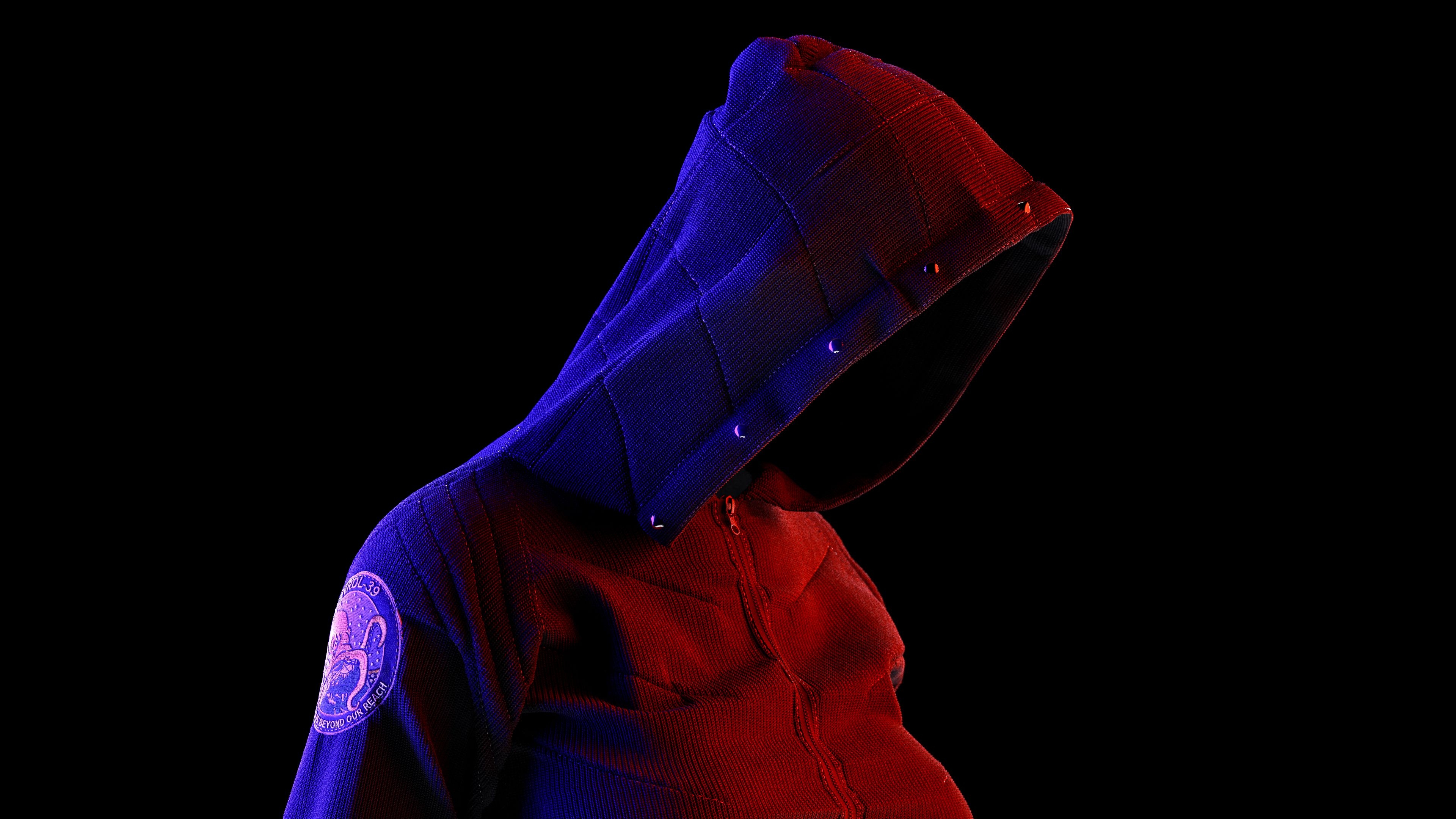 3840x2160 Wallpaper 4k Neon Hoodie Guy 4k Wallpaper, Artist Wallpaper, Artwork Wallpaper, Digital Art Wallpaper, Hd Wallpaper, Hoodie Wallpaper, Neon Wallpaper, Desktop