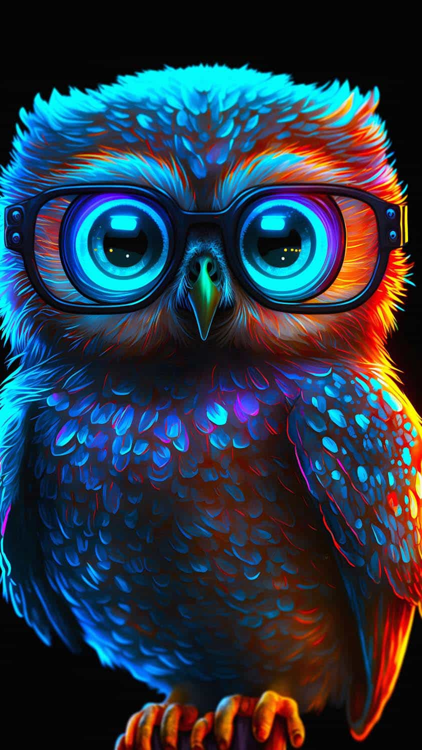 850x1500 Owl with Eyeglasses iPhone Wallpaper HD Wallpaper. Owl wallpaper, Eagle wallpaper, Free iphone wallpaper, Phone