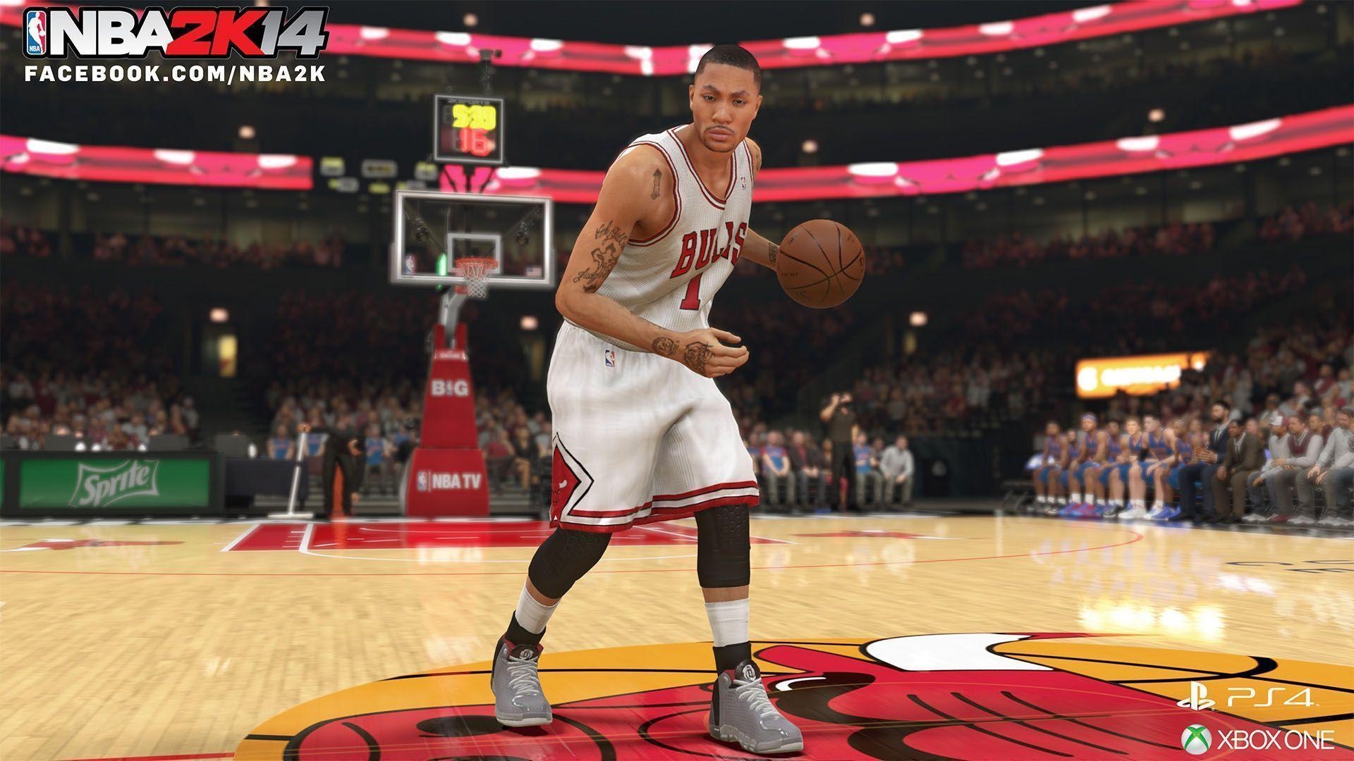 1920x1080 Derrick Rose, Chicago Bulls, NBA 2K14 HD 16 9, Desktop