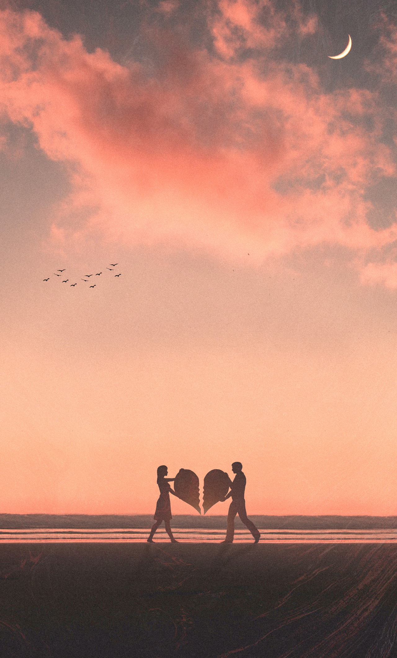 1280x2120 Broken Love 4k iPhone HD 4k Wallpaper, Image, Background, Photo and Picture, Phone