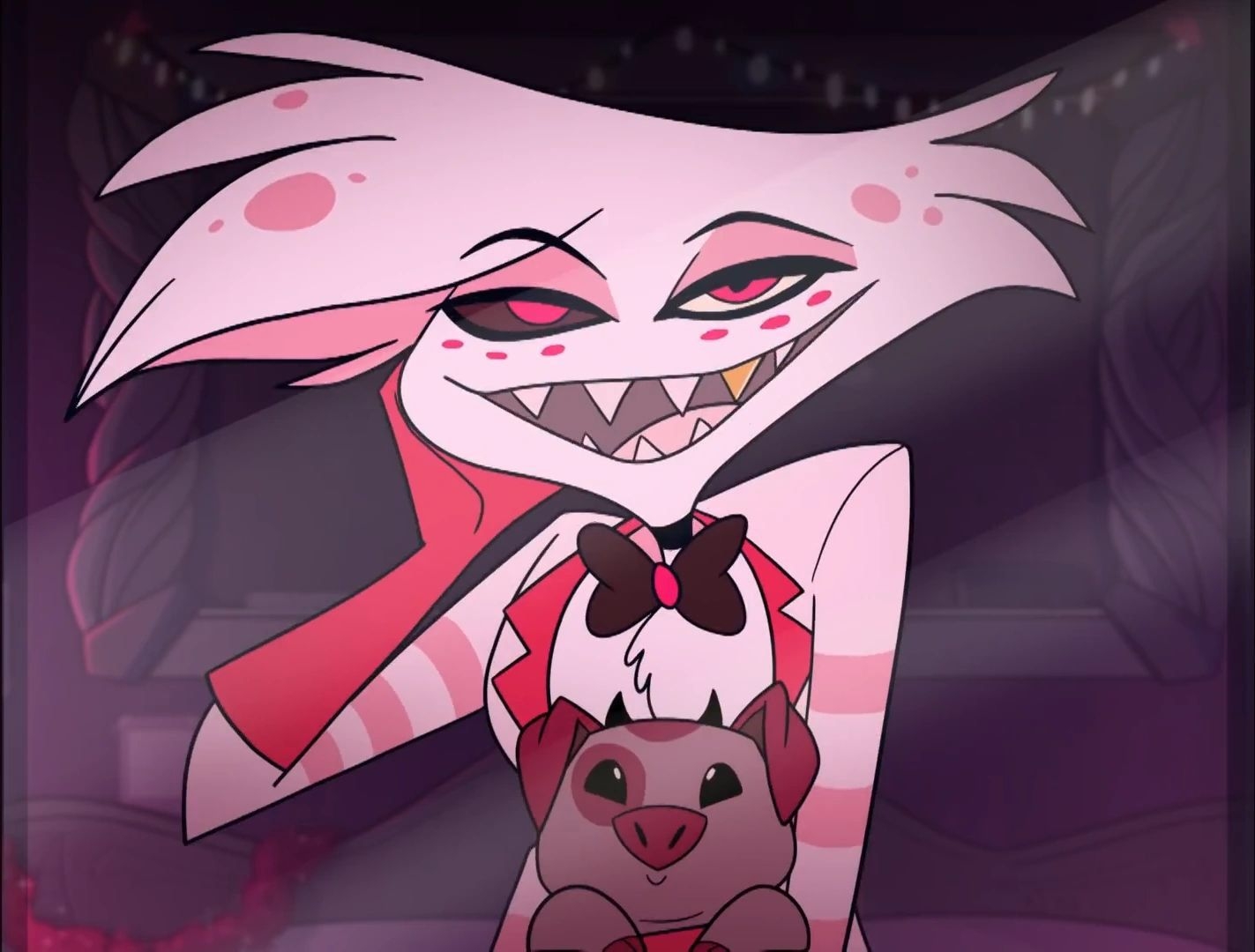 1430x1080 hazbin hotel fat nuggets, Desktop