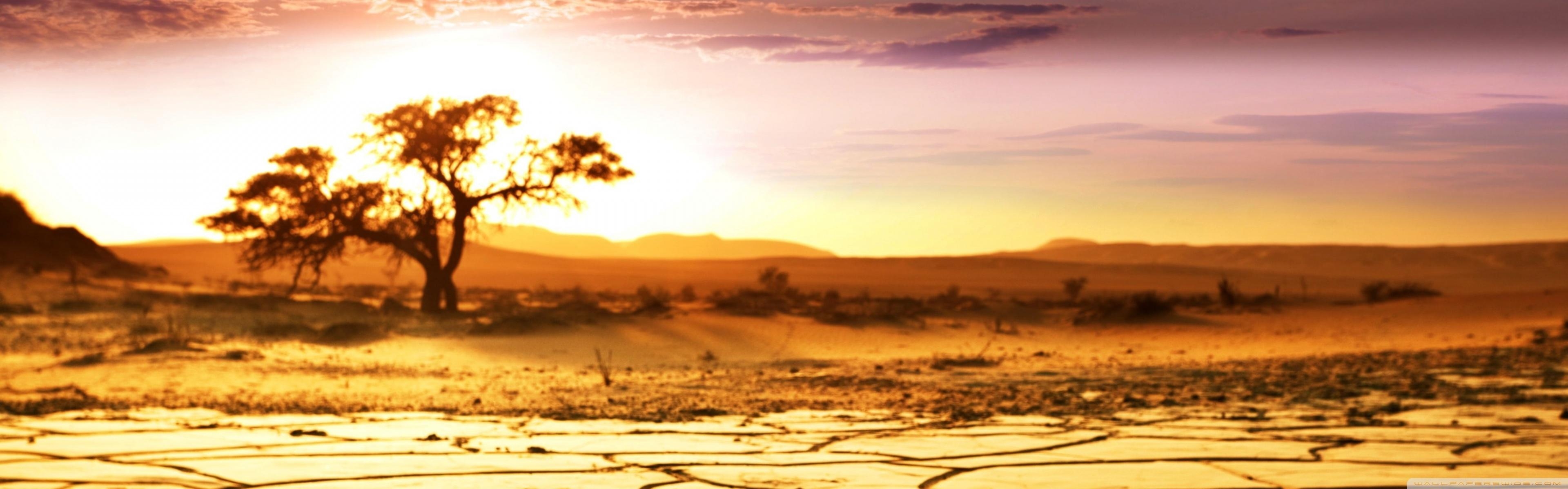 3840x1200 African Landscape ❤ 4K HD Desktop Wallpaper for 4K Ultra HD TV, Dual Screen