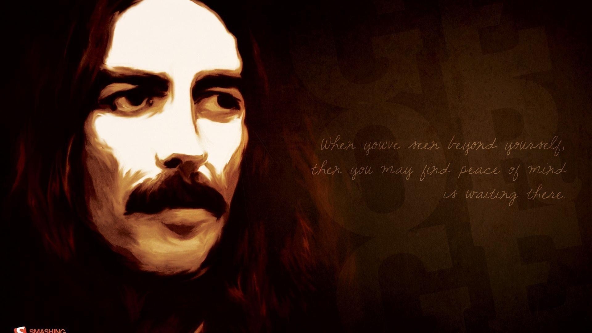 1920x1080 George harrison mind faces smashing magazine musicians wallpaper, Desktop