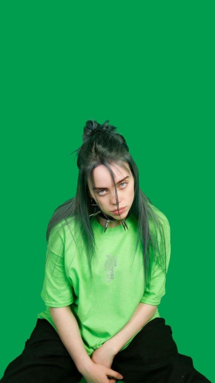 750x1340 billieeilish #green #wallpaper #wallpaperbillieeilish, Phone