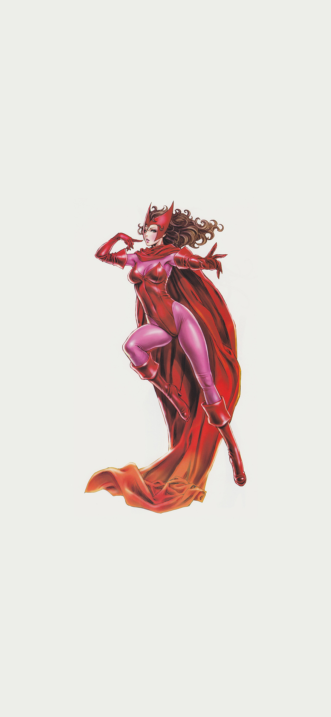 1130x2440 Scarlet Witch Avengers Comics, Phone