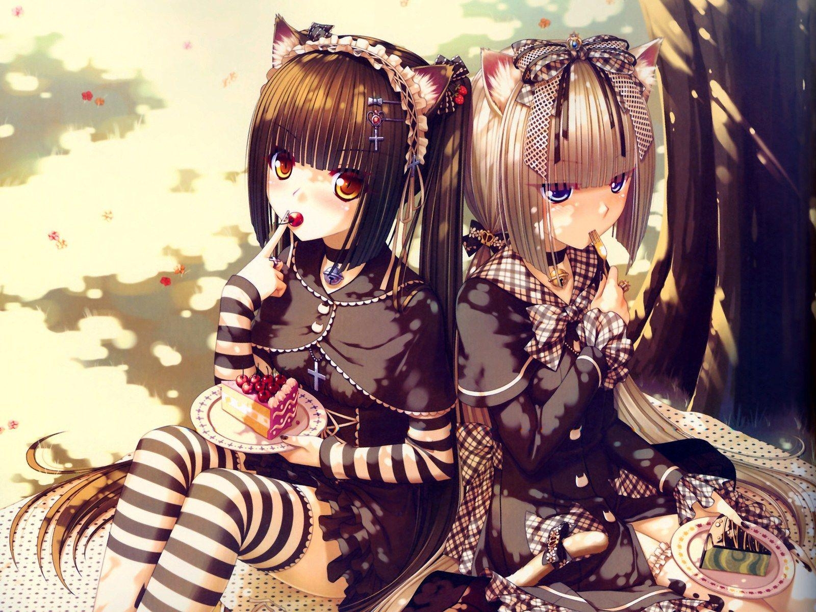 1600x1200 Cute Anime Best Friends Wallpaper Free Cute Anime, Desktop