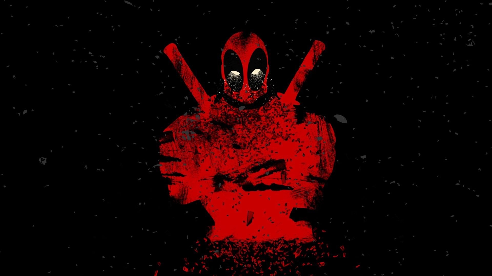 1920x1080 Deadpool Artwork Red And Black Wallpaper File HD, Desktop