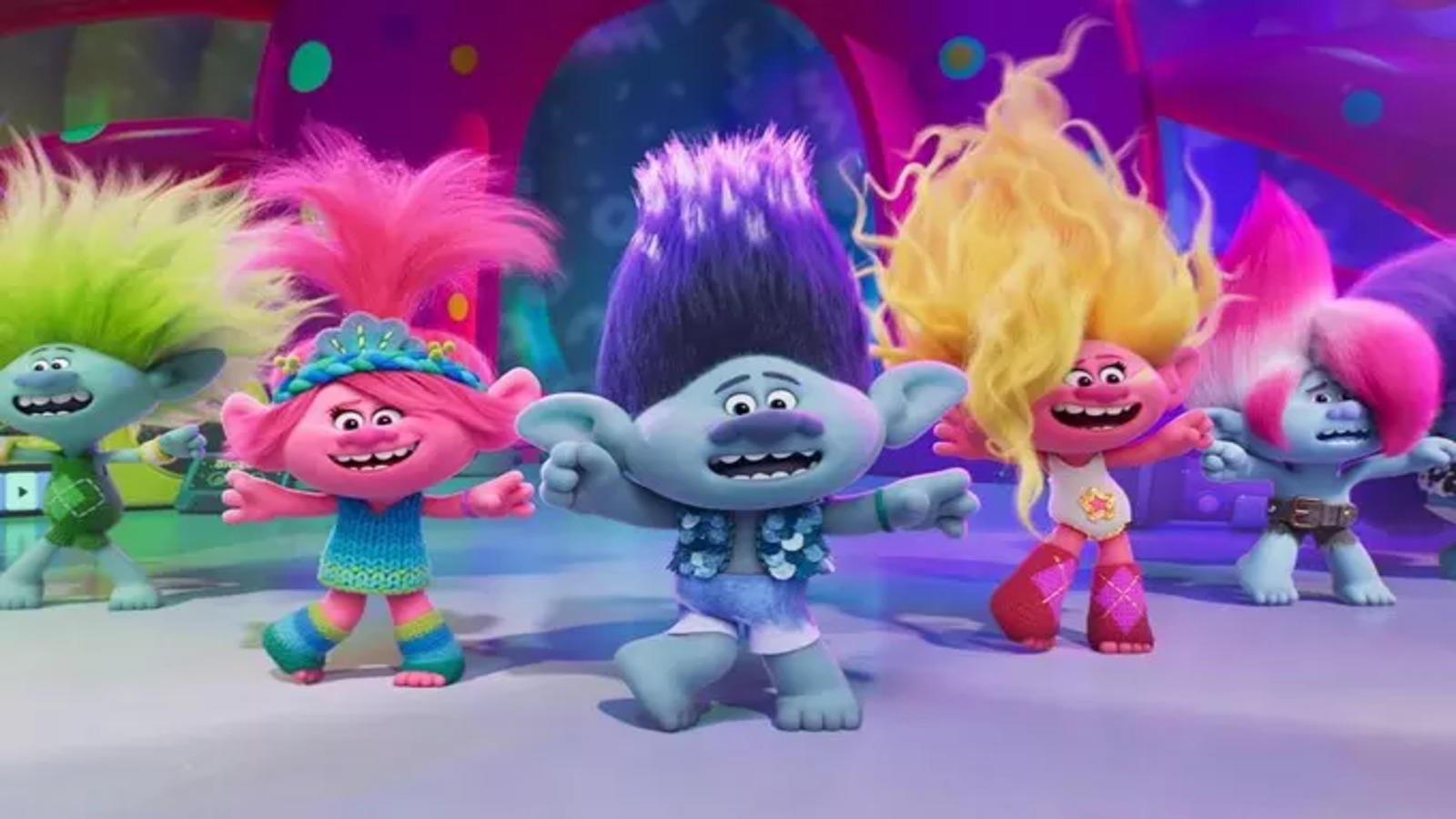 1600x900 trolls band together': 'Trolls Band Together' Review: Justin Timberlake dominates toon sequel. Know about director, producer Economic Times, Desktop