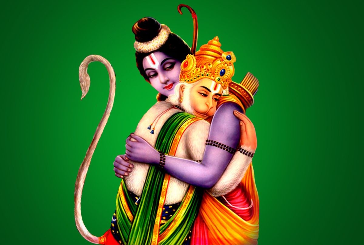 1200x810 Lord Rama And Hanuman, Desktop