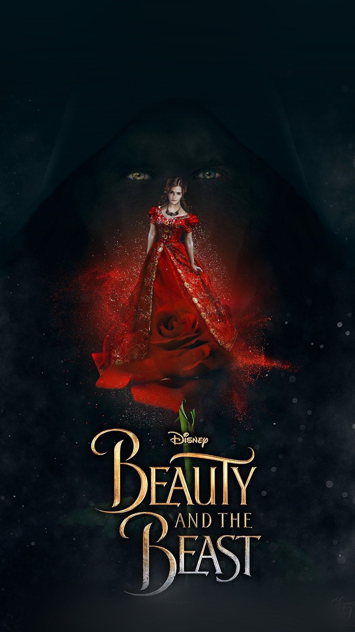 1250x2210 Beauty and The Beast Wallpaper background picture, Phone