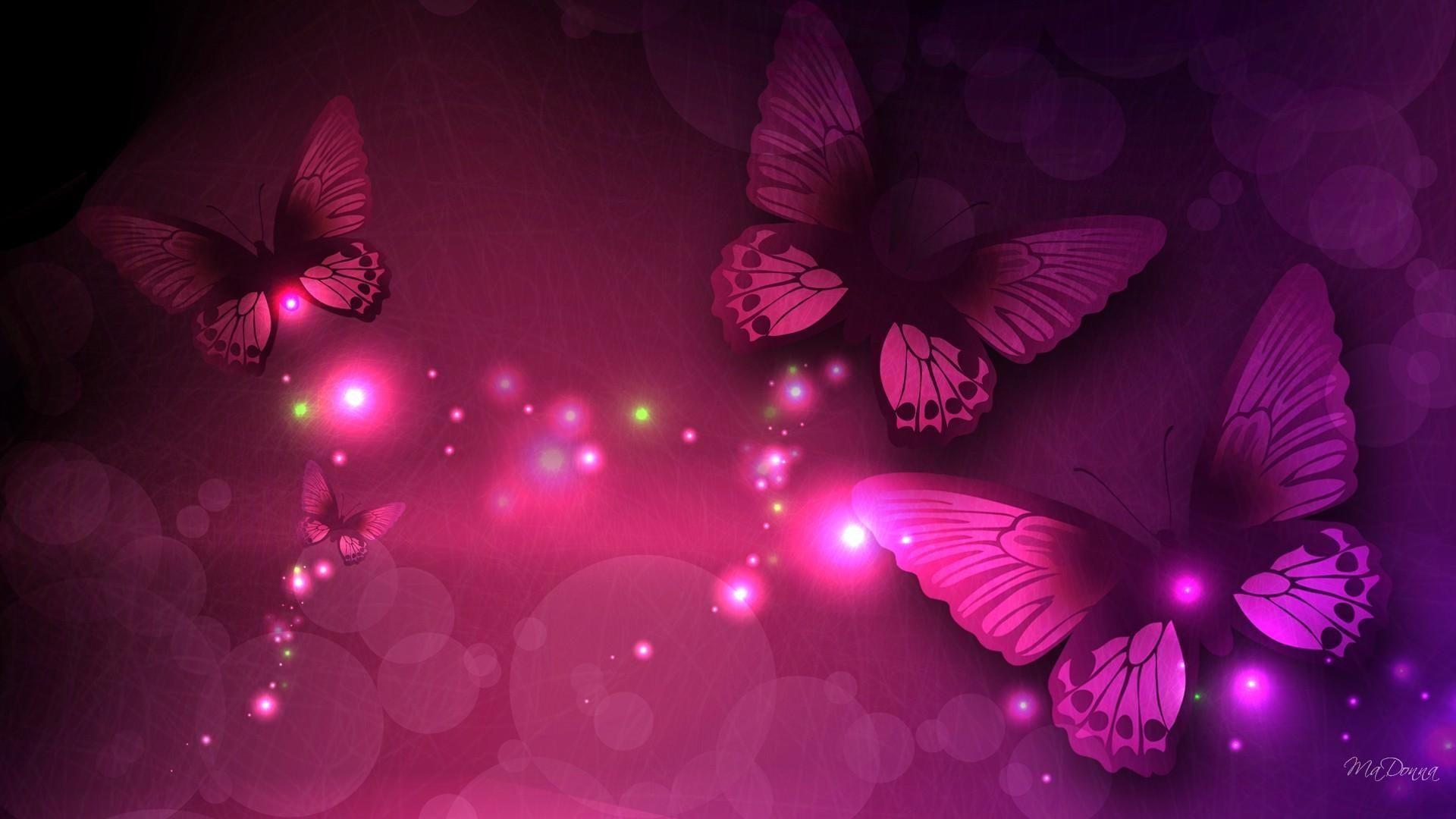 1920x1080 Pink Butterfly Wallpaper, Desktop