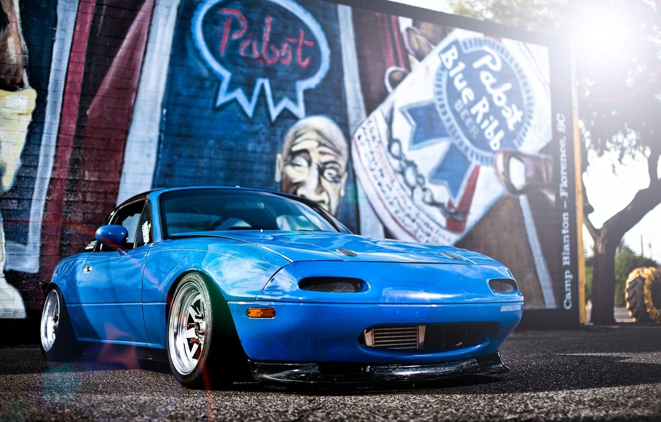 1340x850 Wallpaper blue, mazda, blue, jdm, tuning, Mazda, miata, Miata image for desktop, section mazda, Desktop