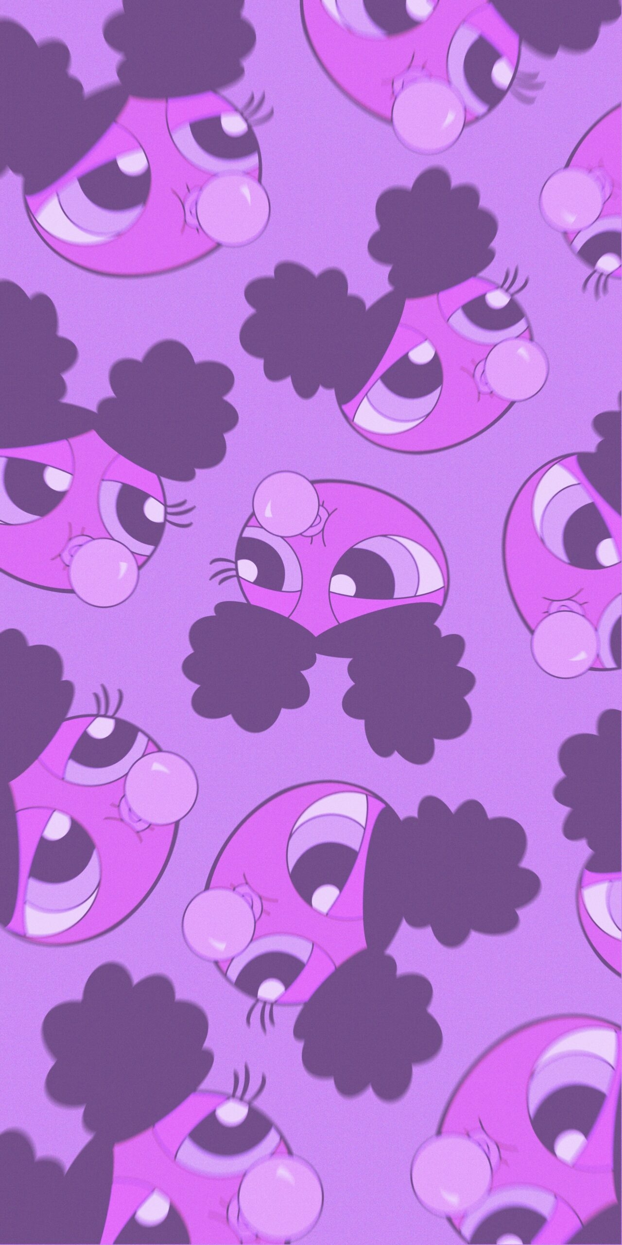 1280x2560 Powerpuff Girls Bubblegum Purple, Phone