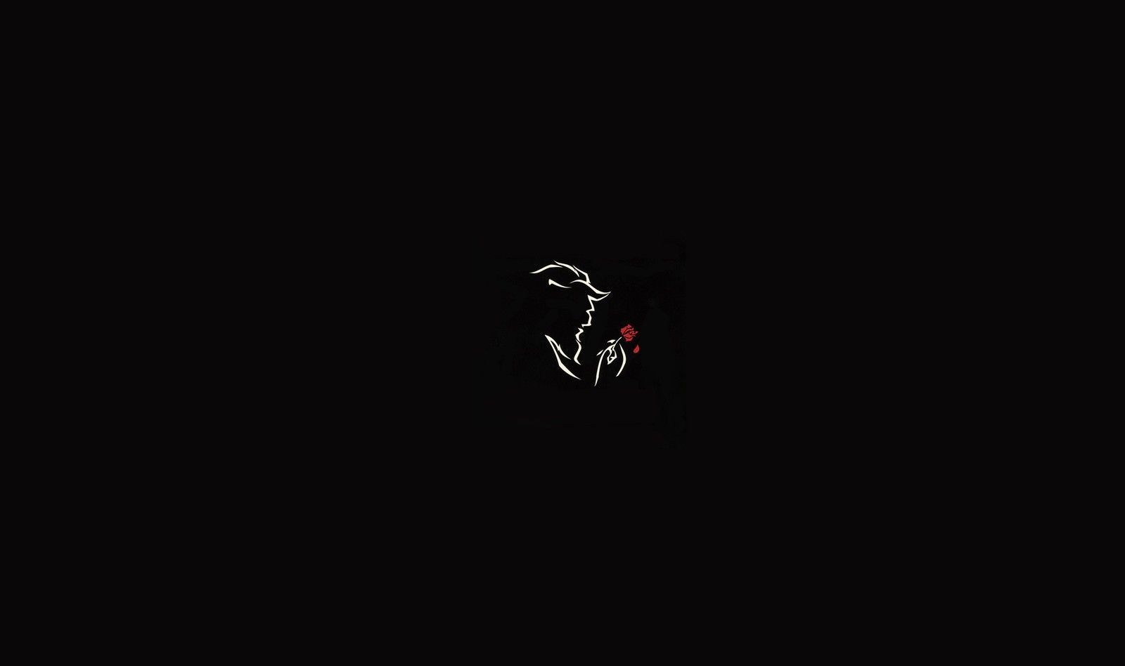 1600x950 Minimalist Black Wallpaper Free Minimalist Black Background - Minimalist wallpaper, Beast wallpaper, Beauty and the beast wallpaper, Desktop