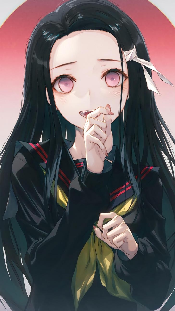 730x1300 Highschool Nezuko wallpaper post, Phone