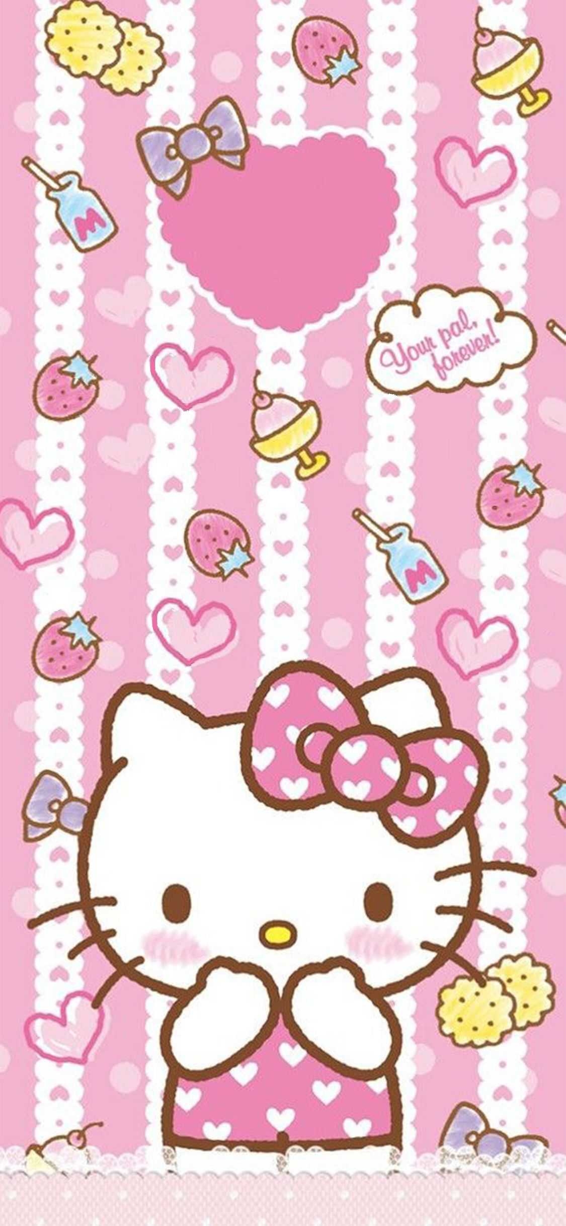 1130x2440 Hello Kitty Wallpaper, Phone