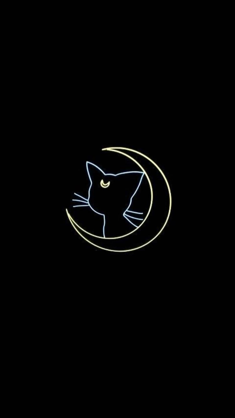 750x1340 Black Sailor Moon Wallpaper Free Black Sailor Moon Background, Phone