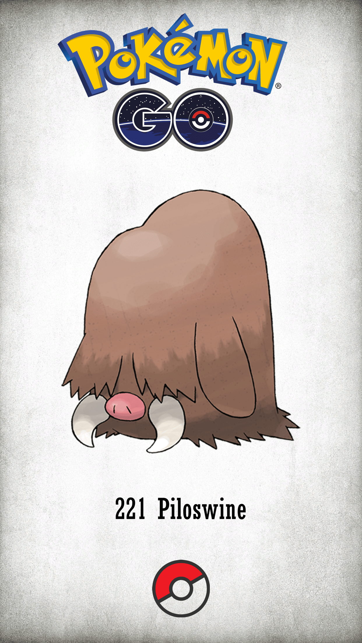 1250x2210 Character Piloswine, Phone