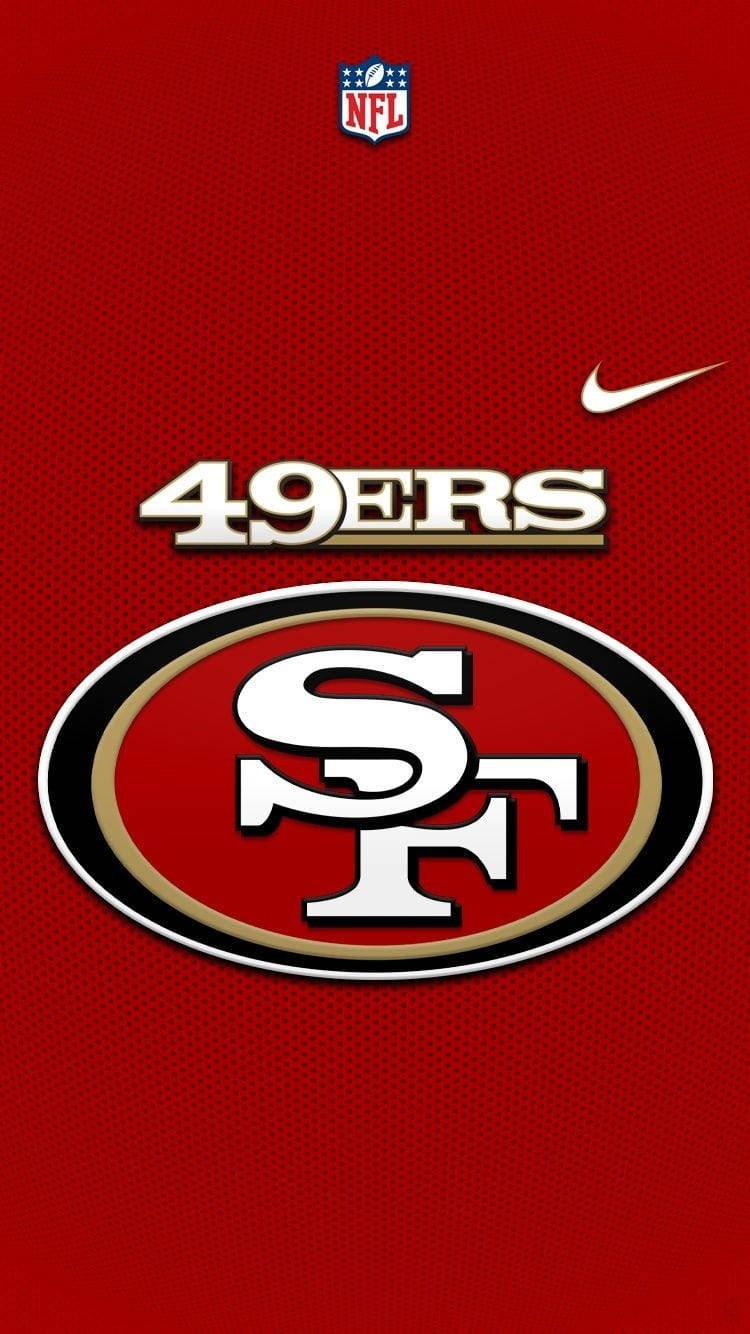 750x1340 Red Simple 49ers iPhone Wallpaper, Phone