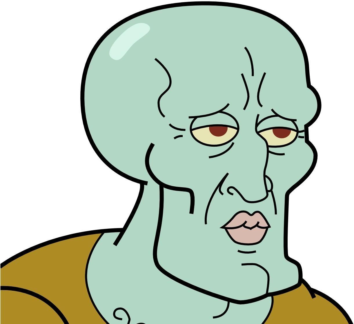 1230x1120 handsome squidward drawings, Desktop