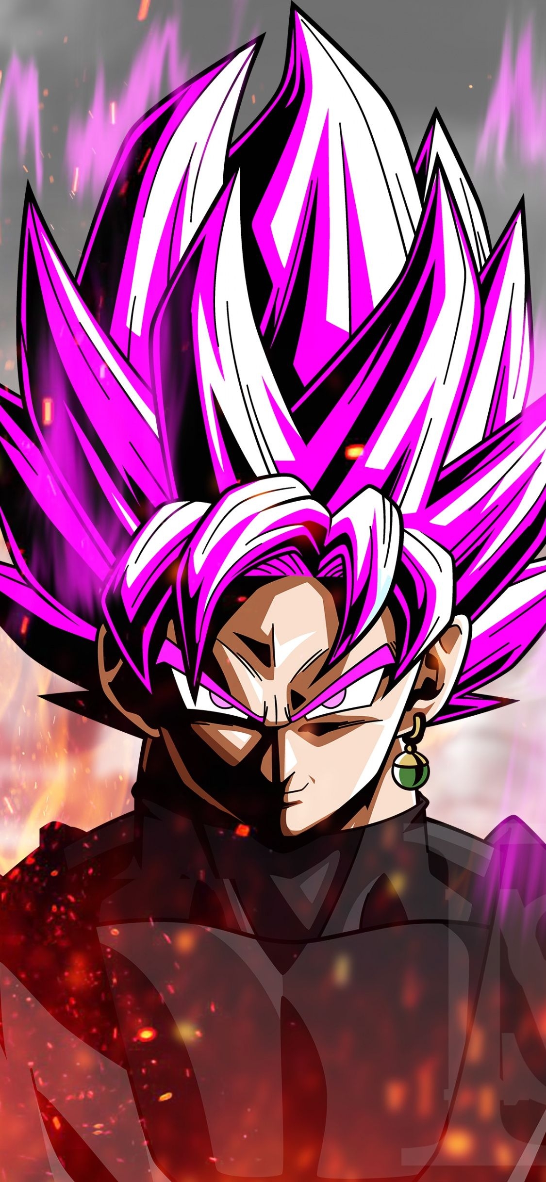 1130x2440 Anime, black, villain, Dragon Ball wallpaper, 3000x HD image, Phone