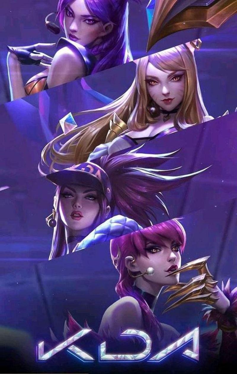 800x1270 4k KDA Fanart HD Background, Phone