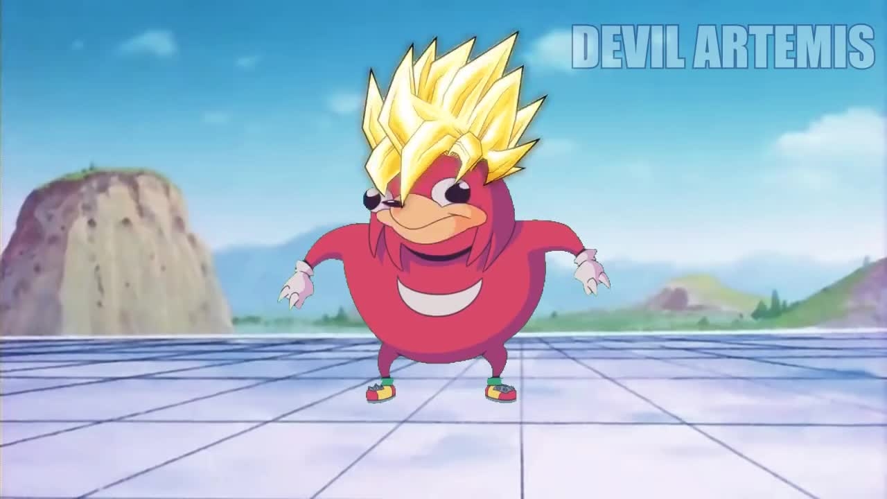 1280x720 Perfect Cell Vs SUPER Ugandan Knuckles GIF by. Find, Desktop