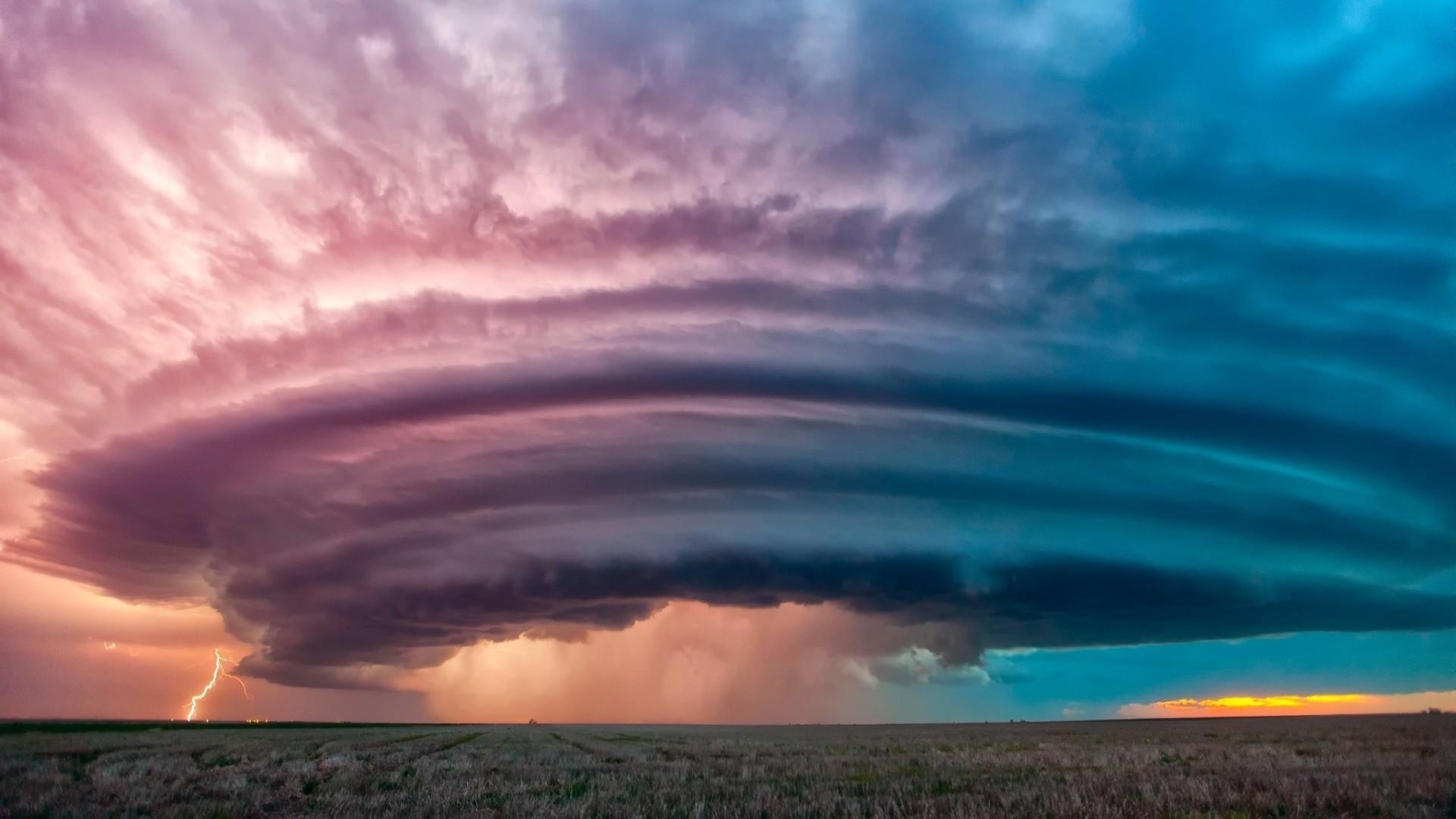 1920x1080 Kansas City, Storm, Clouds, Landscape, Photography, Colorful, Desktop