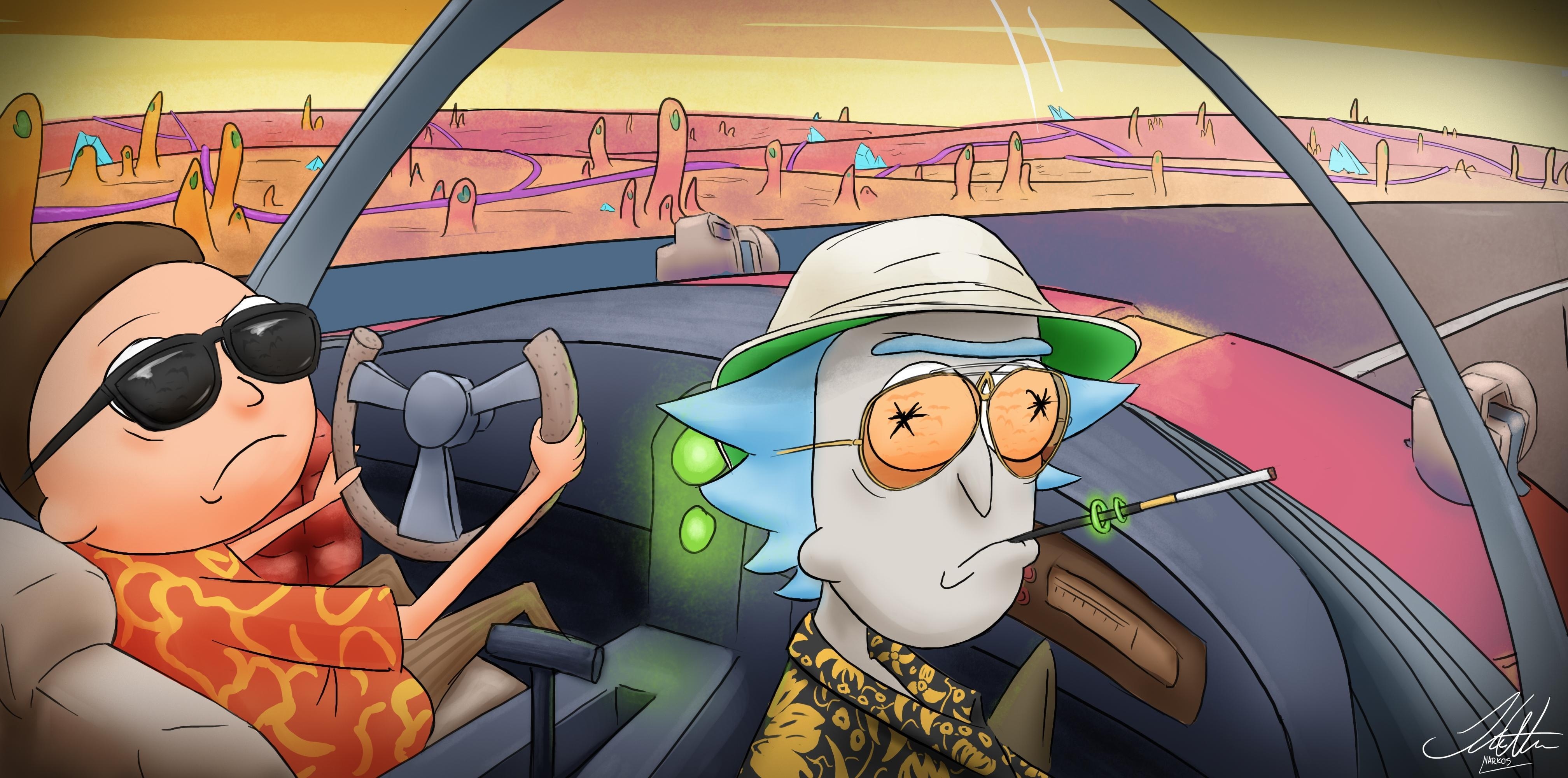 4040x2000 Rick and Morty and Morty Wallpaper (), Dual Screen