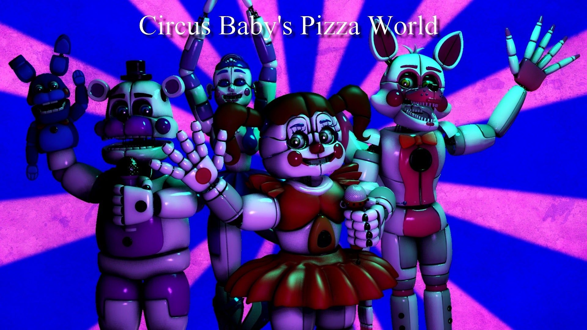 1920x1080 Circus Baby's Pizza World poster, Desktop