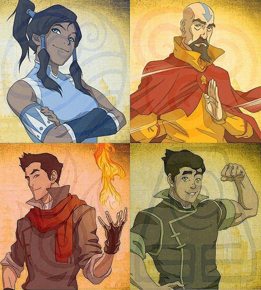 850x950 Legend of Korra Four Elements Wallpaper, Phone