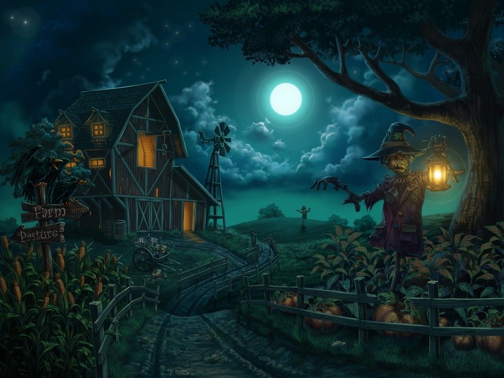 1030x770 Free download Autumn Halloween Wallpaper  Autumn Halloween Moon Corn [] for your Desktop, Mobile & Tablet. Explore Creepy Fall Wallpaper. Spooky Wallpaper, Horror Wallpaper for Desktop, Desktop