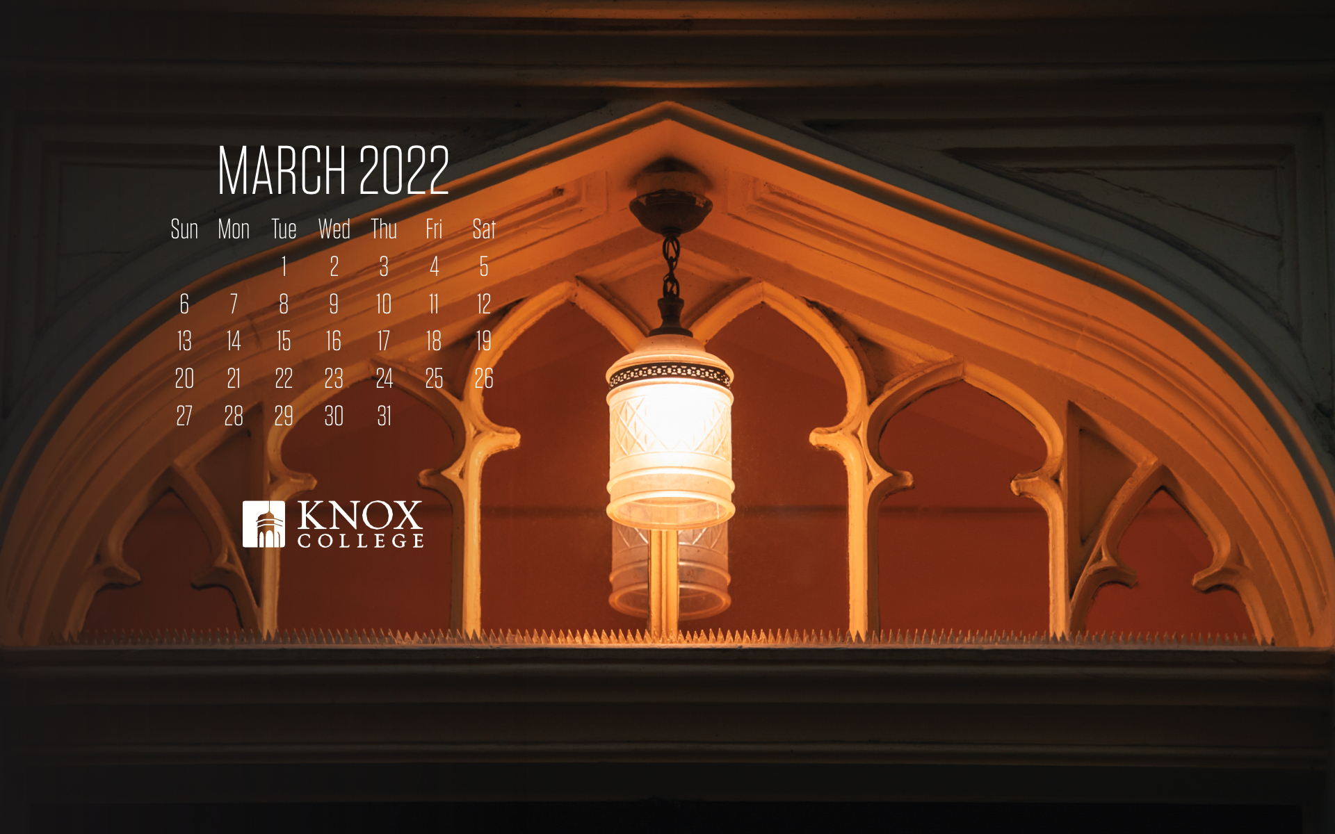 1920x1200 2022 Knox Calendar, Desktop