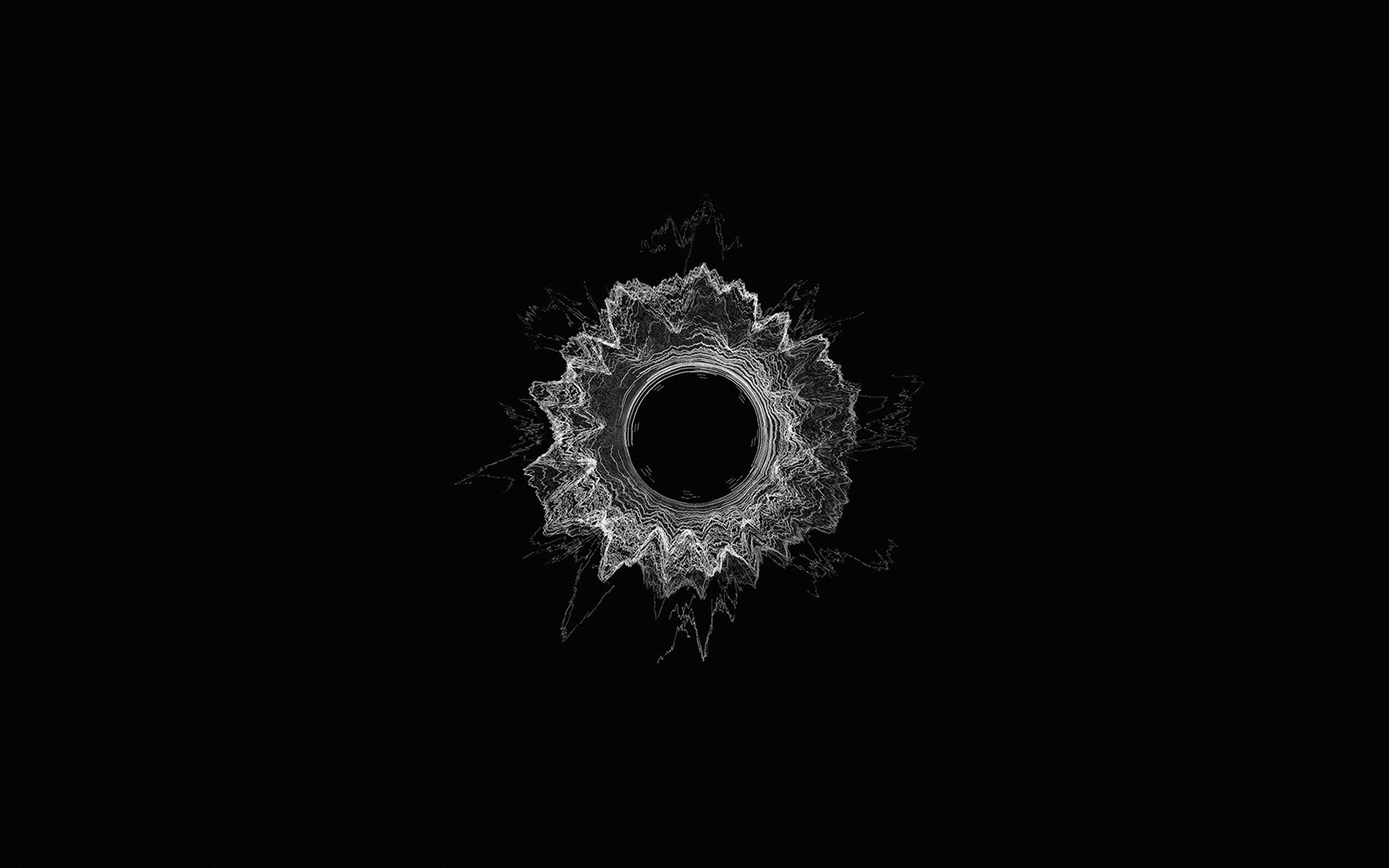 2560x1600 wallpaper for desktop, laptop. dark hole black minimal pattern background, Desktop