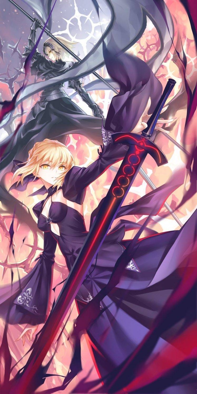 750x1500 Saber Alter, Ruler (Fate Grand Order), Fate Series Wallpaper HD, Phone