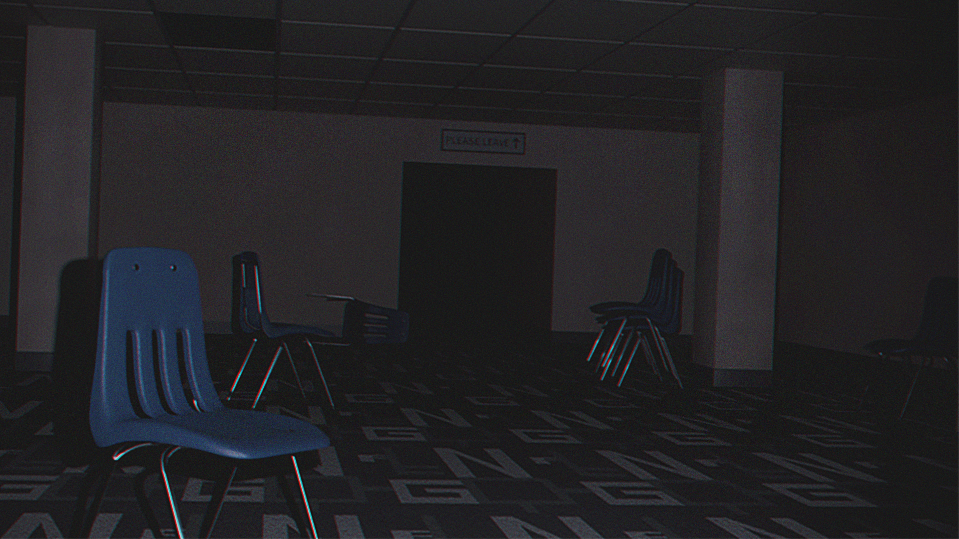 1920x1080 Made my own liminal space in Blender, Desktop